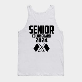 2024 Senior Color Guard Class of 2024 Marching Band Flag Tank Top